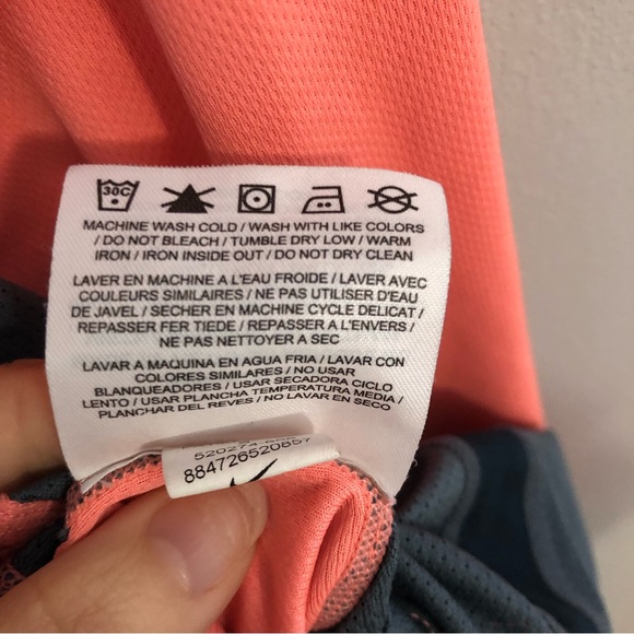 Nike Dri-Fit Orange & Gray Racerback Work Out Tank, Size Small - Picture 11 of 11